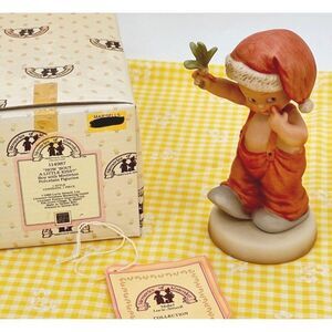 Memories of Yesterday Christmas Mistletoe "How 'bout a Little Kiss?" Boy Enesco